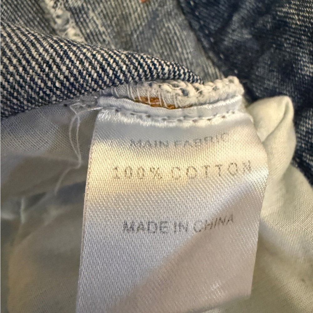 Distressed Ruffle Denim Shorts - Picture 8 of 8